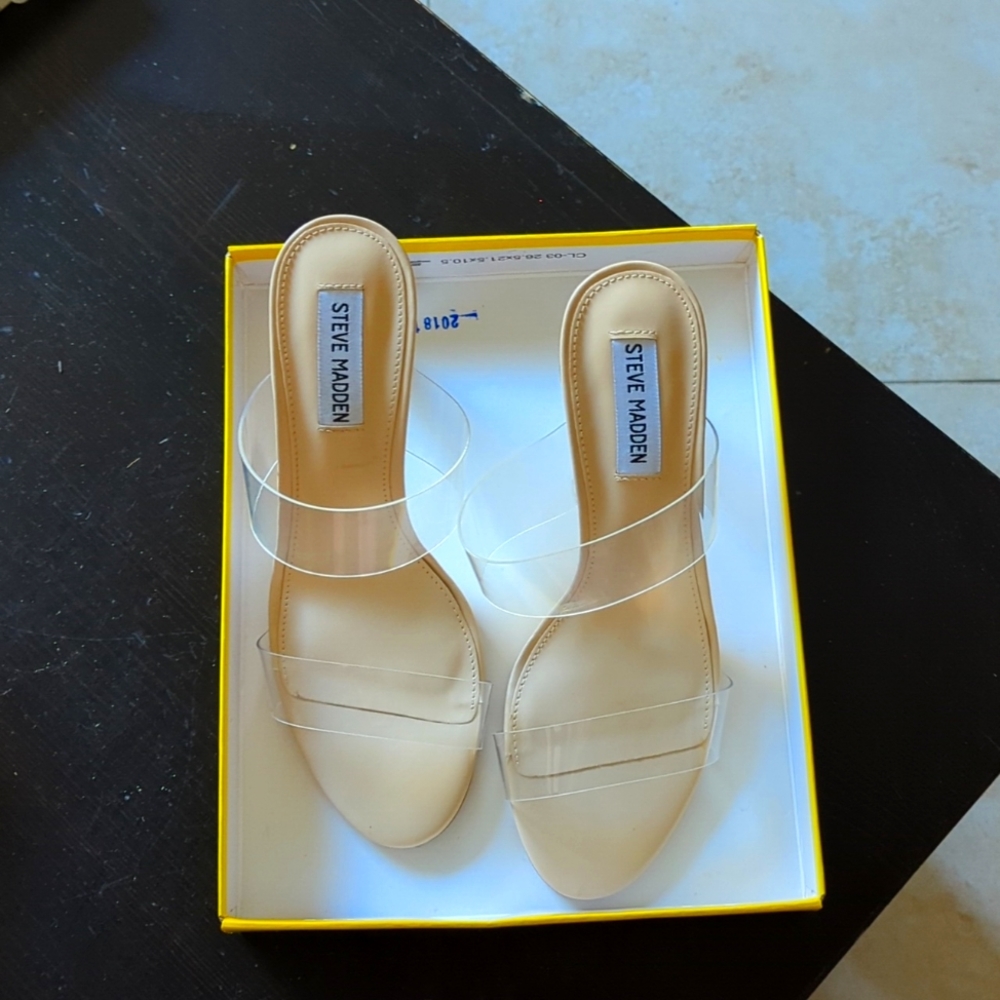 Steve Madden Clear heels sandals